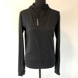 Women's Reebok Black Zip-Up Hoodie size XS